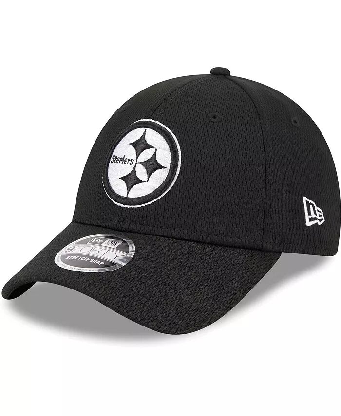 

Мужская черная регулируемая кепка Pittsburgh Steelers Main B-Dub 9FORTY New Era, черный