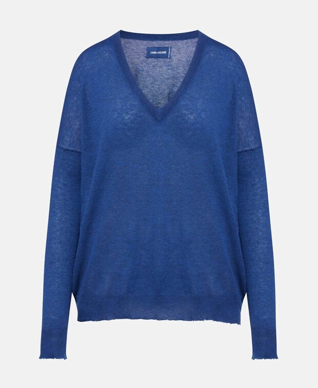 

Кашемировый пуловер Zadig&Voltaire, синий