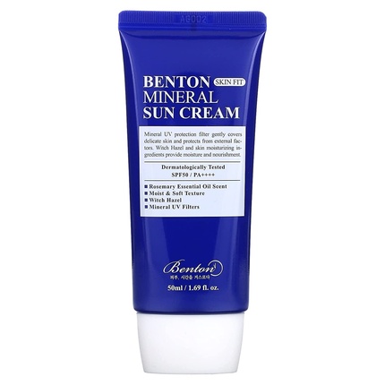 цена Минеральный солнцезащитный крем Skin Fit Spf50+/Pa++++, 1,7 жидких унций/50 мл, солнцезащитный крем, Benton