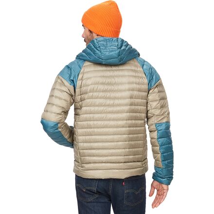 Куртка Hype Down с капюшоном мужская Marmot, цвет Moon River/Vetiver