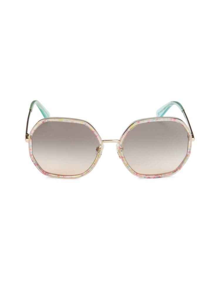 

Овальные солнцезащитные очки Nicola 58MM Kate Spade New York, цвет Rose