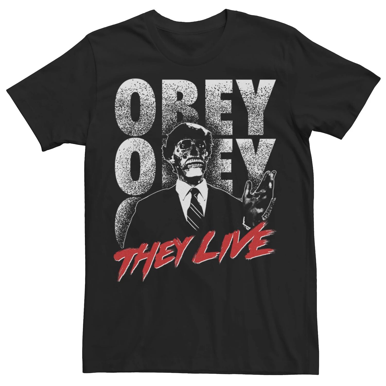 

Мужская футболка с логотипом They Live Alien Obey Title и графическим рисунком Licensed Character