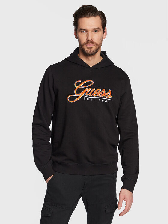 

Толстовка узкого кроя Guess, черный