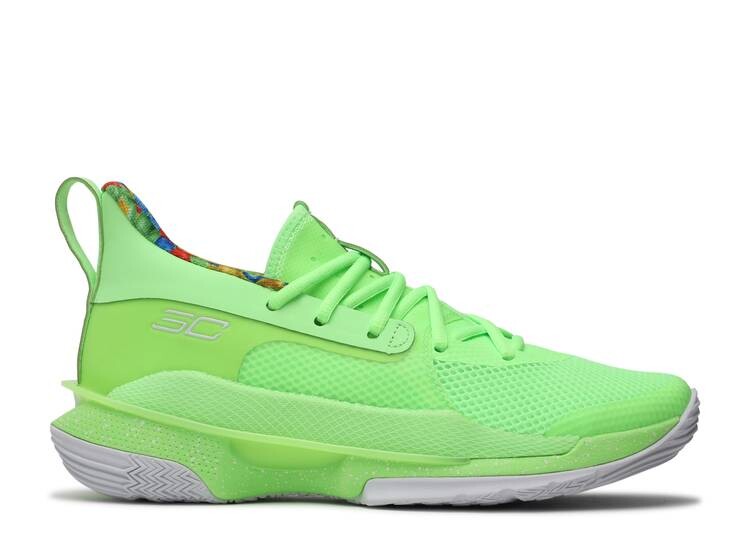 Кроссовки Under Armour SOUR PATCH KIDS X CURRY 7 GS 'LIME',