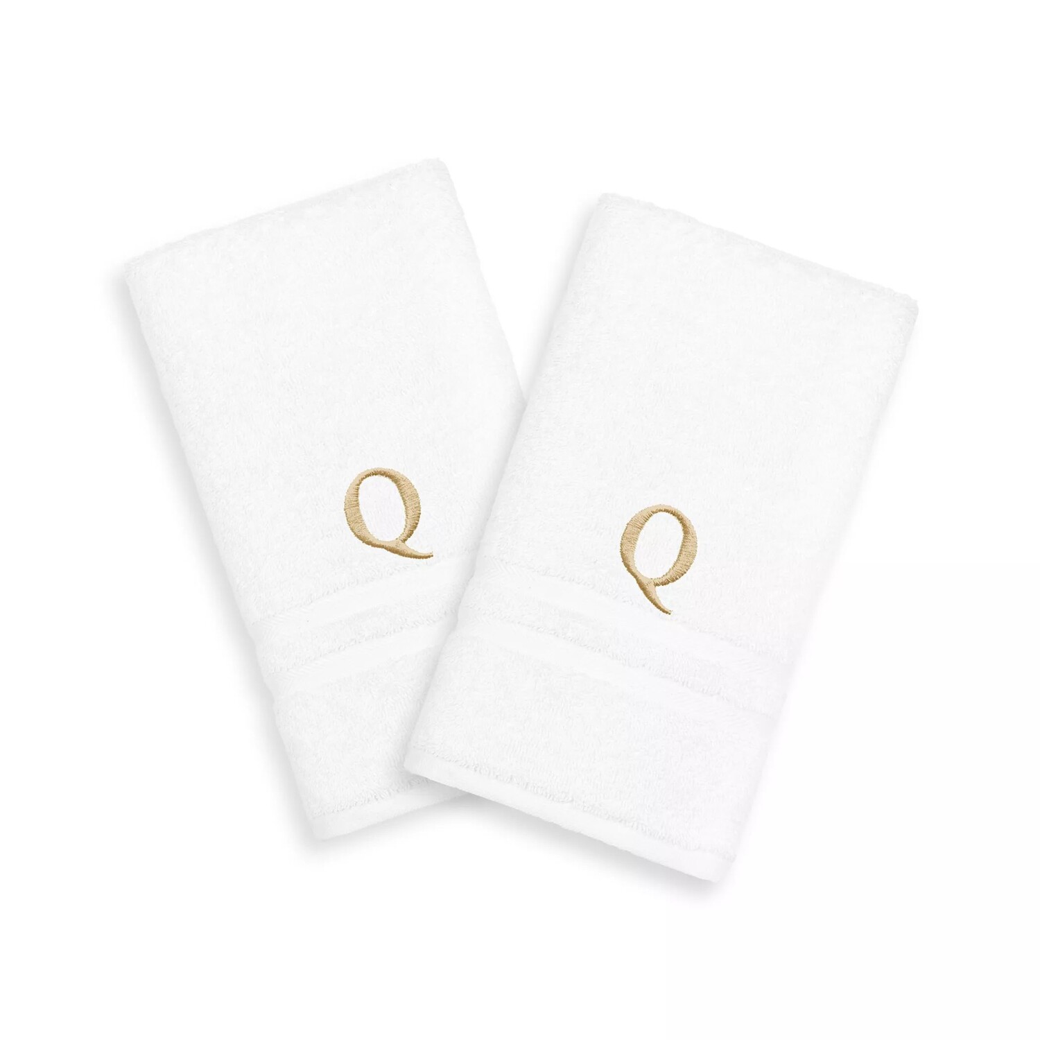 

Linum Home Textiles, 2 упаковки полотенец для рук с монограммой золотого тона