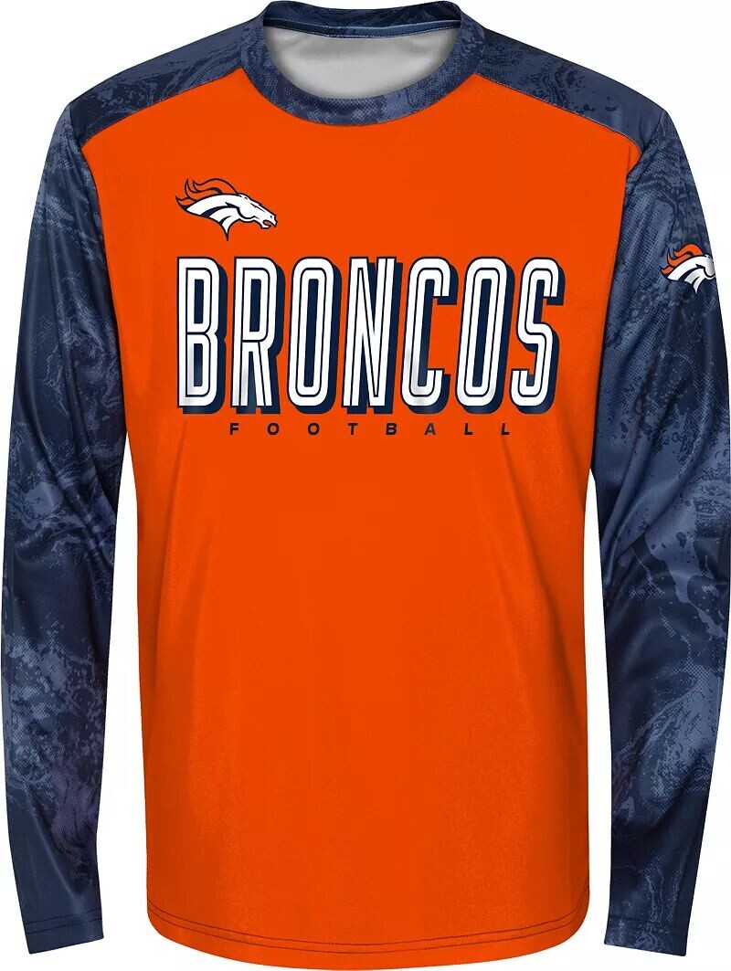 

Nfl Team Apparel Молодежная футболка Denver Broncos Cover 2 с длинными рукавами