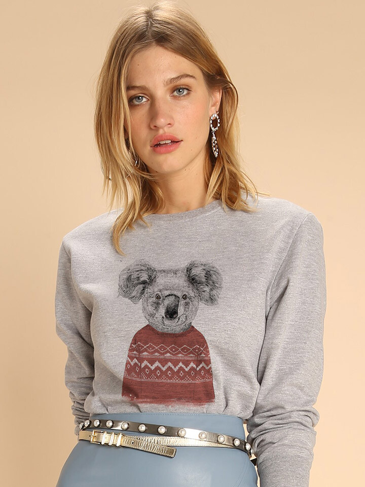 

Толстовка WOOOP Winter Koala, серый