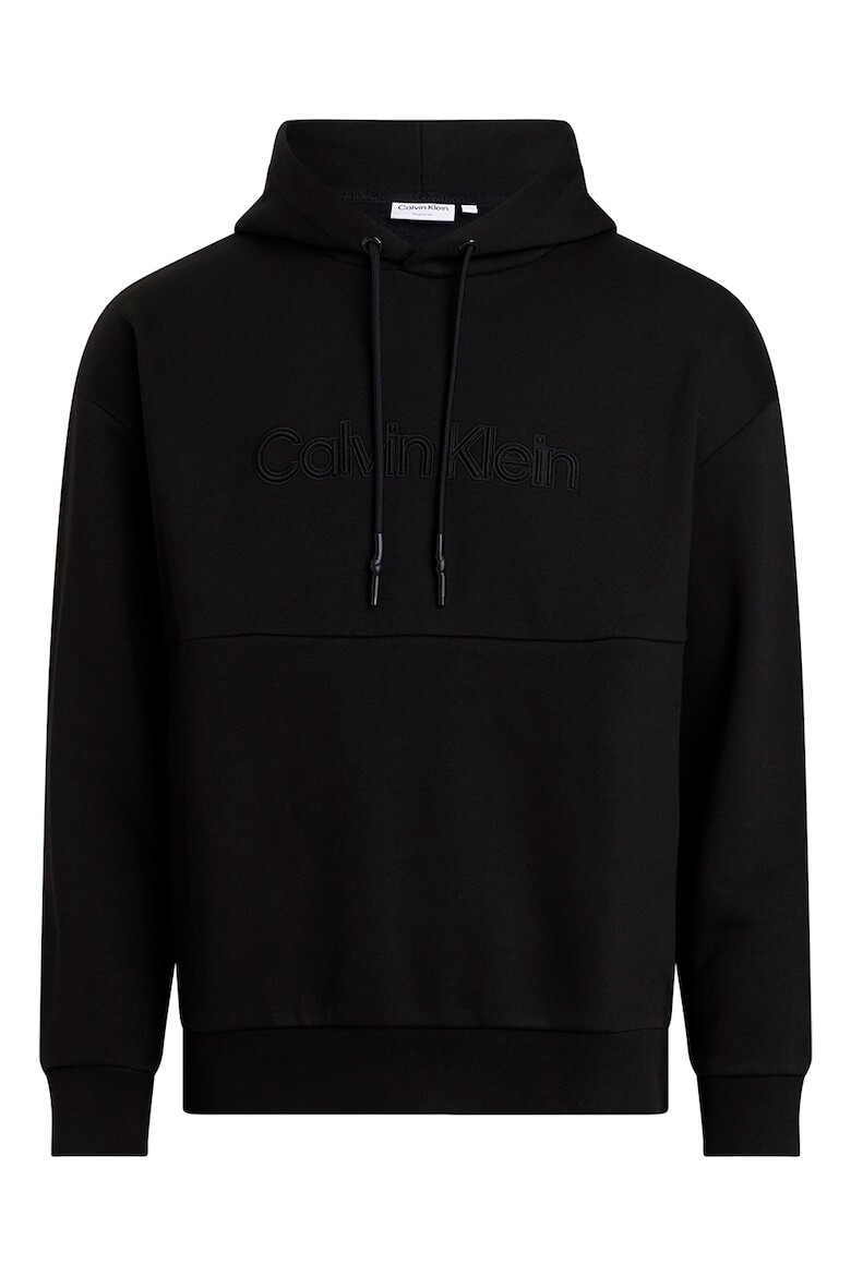 

Толстовка из органического хлопка с вышитым логотипом Calvin Klein, черный