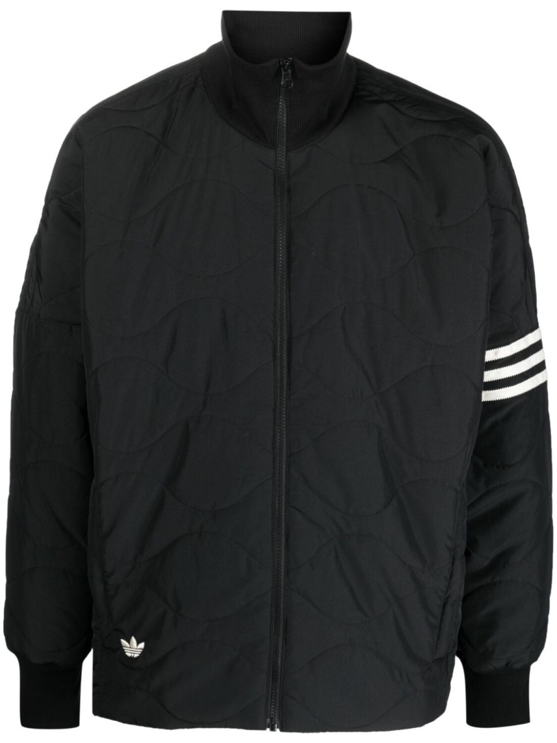 

adidas стеганая куртка с логотипом, черный