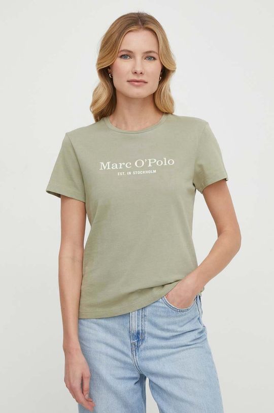 

Хлопковая футболка Marc O'Polo, зеленый