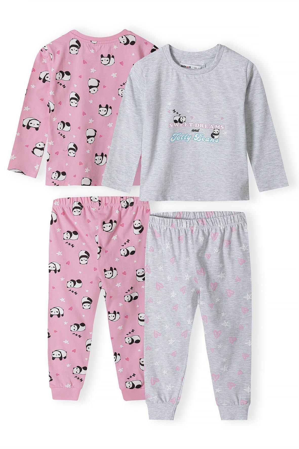 Комплект из 2 пижам с длинными рукавами Minoti, розовый