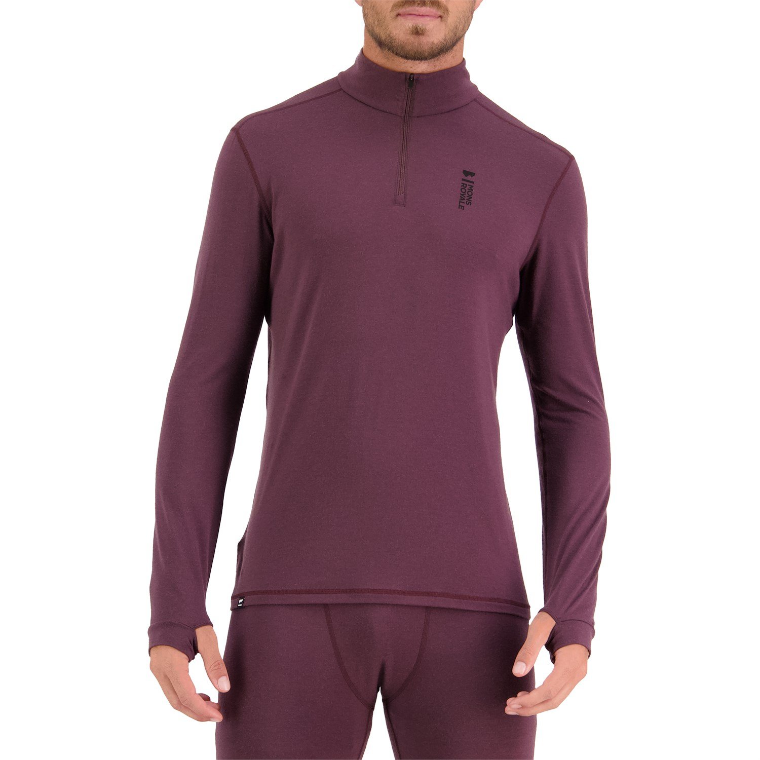 

Топ MONS ROYALE Cascade 1/4 Zip, цвет Oak