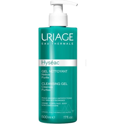 Hyseac очищающий гель 500мл, Uriage