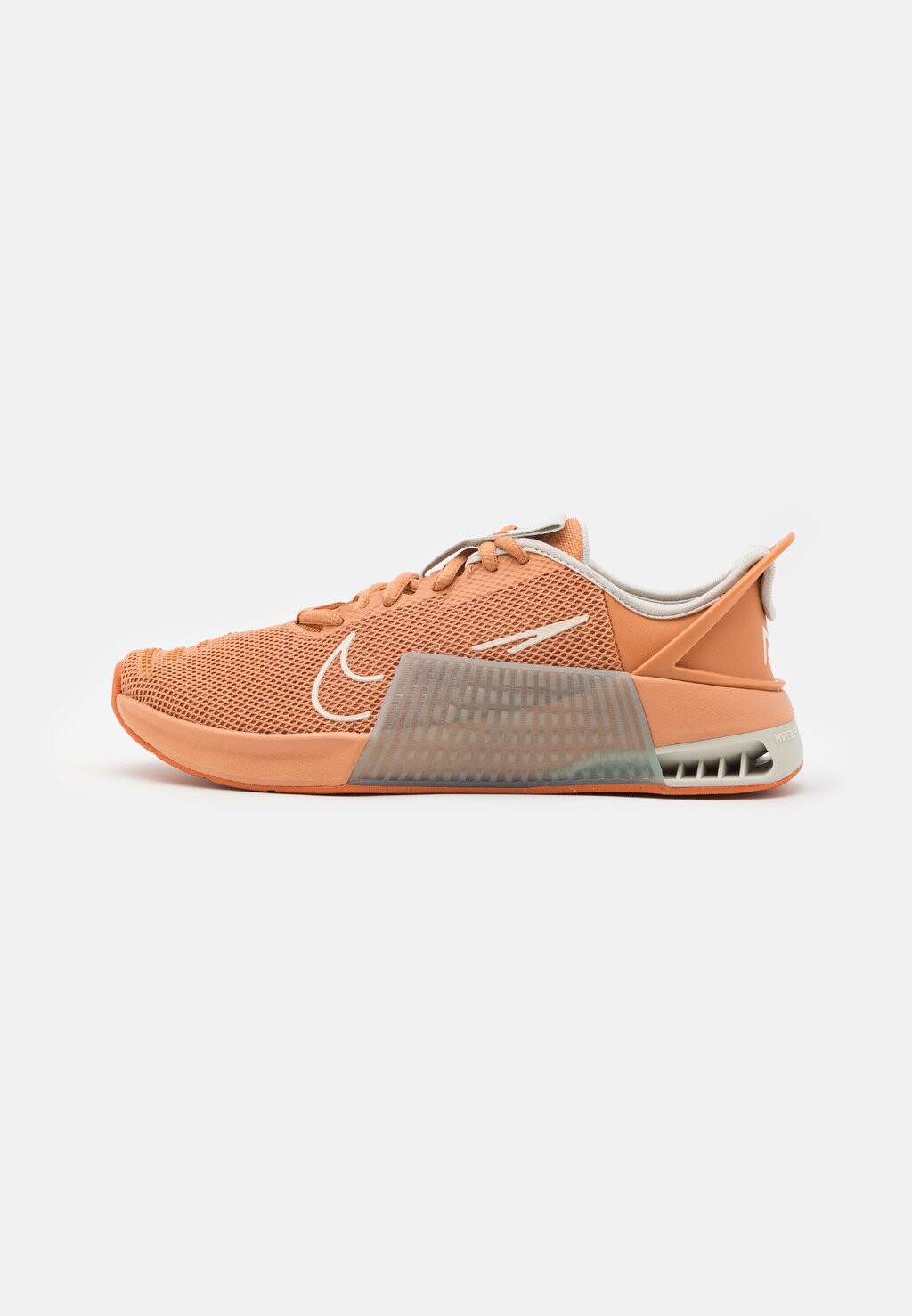 

Кроссовки METCON 9 FLYEASE Nike, янтарно-коричневый/светлая кость/зеленая слюда/оранжевый костра/бледная слоновая кость