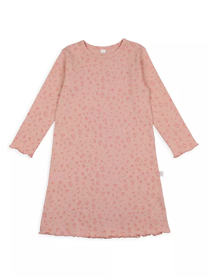 

Ночная рубашка с цветочным принтом для маленьких девочек и девочек Pouf, розовый