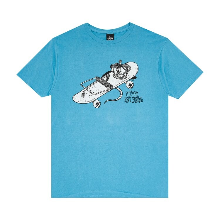 

Футболка Stussy Skate Trap 'Steel Blue', синий