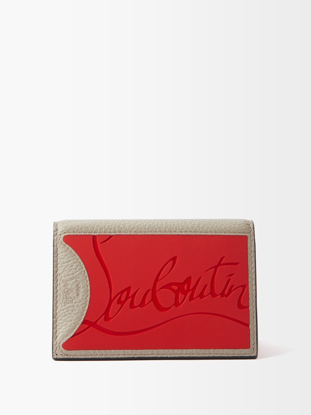 

Кожаный картхолдер sifnos с тисненым логотипом Christian Louboutin, красный