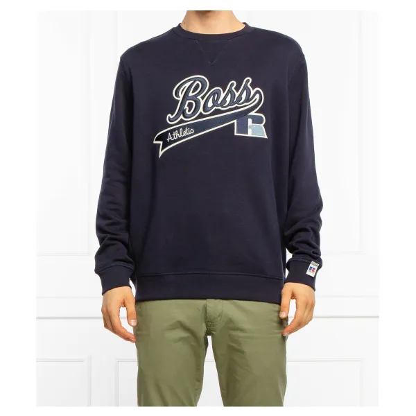 

Толстовка свободного кроя Boss x Russell Athletic Stedman_ra_2 Boss, синий