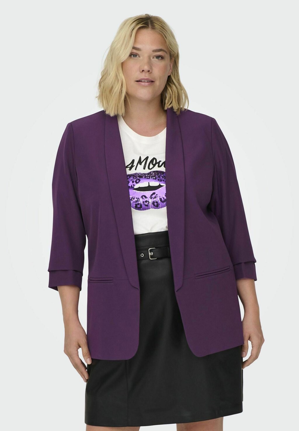 

Блейзер ONLY Carmakoma CURVY, цвет italian plum