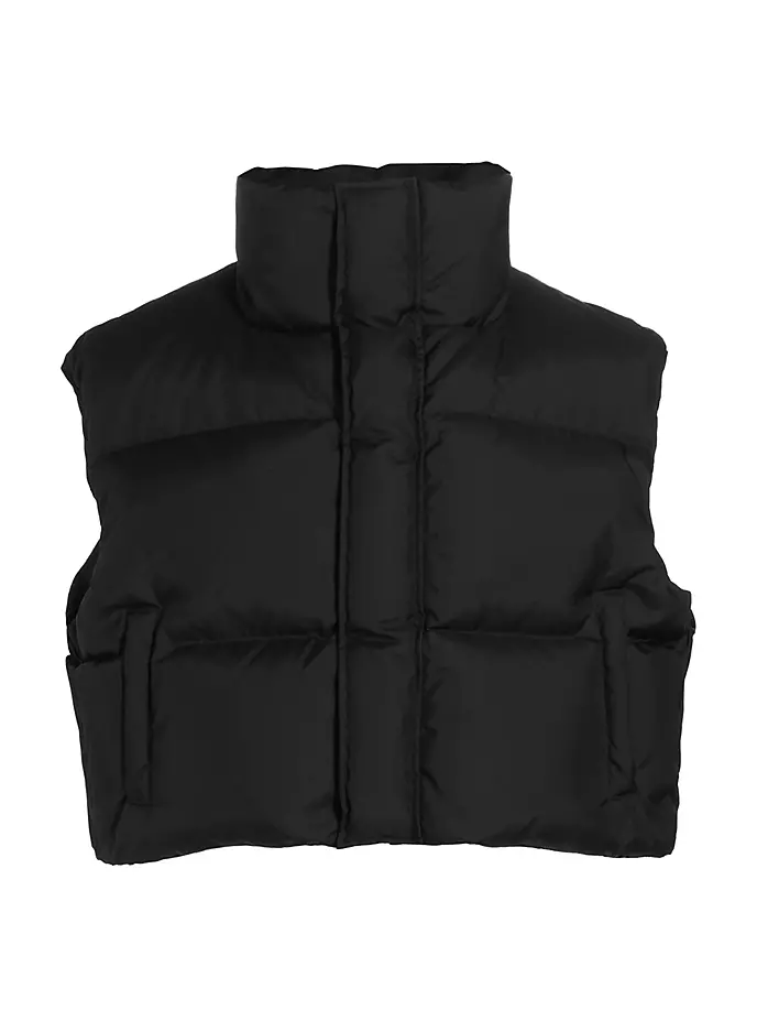 

Укороченный жилет-пуховик Wardrobe.Nyc, черный