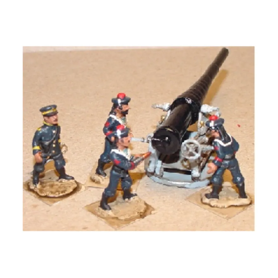

Французский матросский артиллерийский расчет (28 мм), Colonial Wars Troops (28mm) (Reviresco)