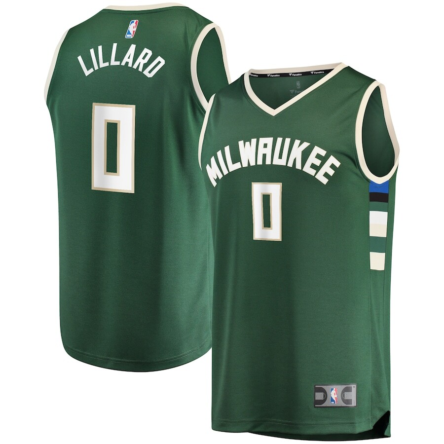

Джерси Fanatics Branded Milwaukee Bucks, зеленый