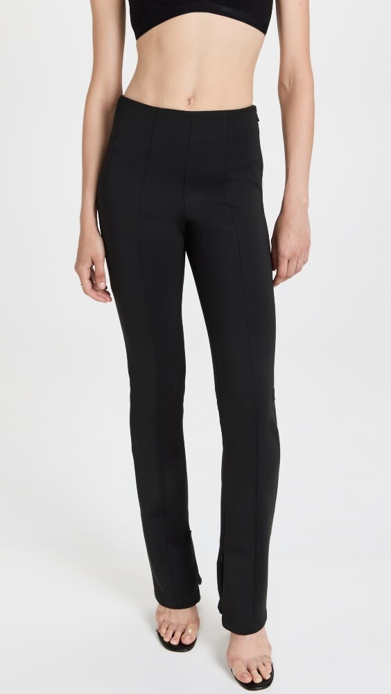 

Брюки Good American Good Waist Flare Scuba, черный