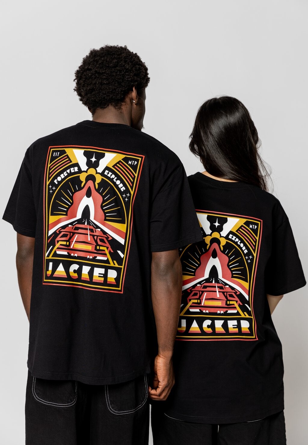 

Футболка с принтом Jacker, черный