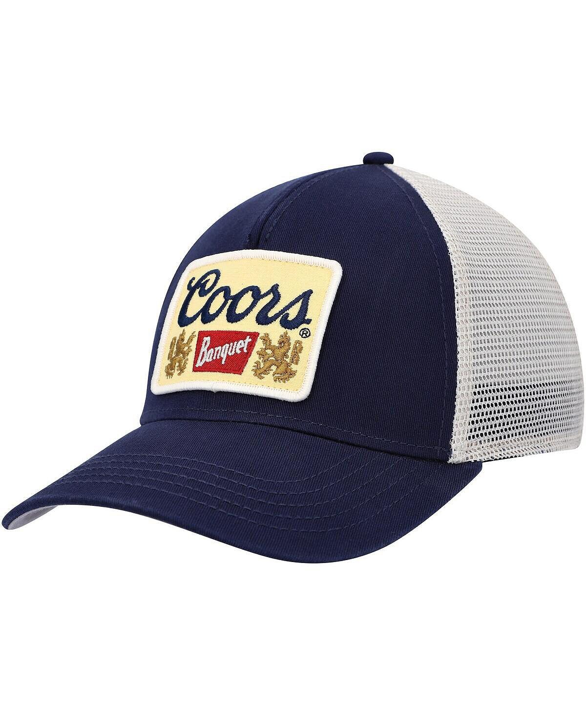 

Мужская темно-синяя кремовая кепка Coors Valin Trucker Snapback American Needle