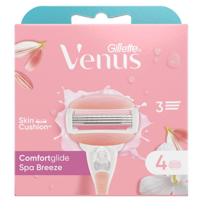 Набор косметики Women Venus Spa Breeze Recambios Gillette, 4 unidades gillette кассеты для станка gillette venus breeze 4 шт