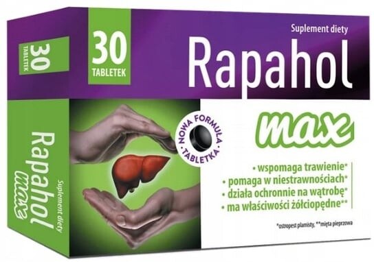 

MBM Рапахол Макс, Для пищеварения печени, 30 таб.