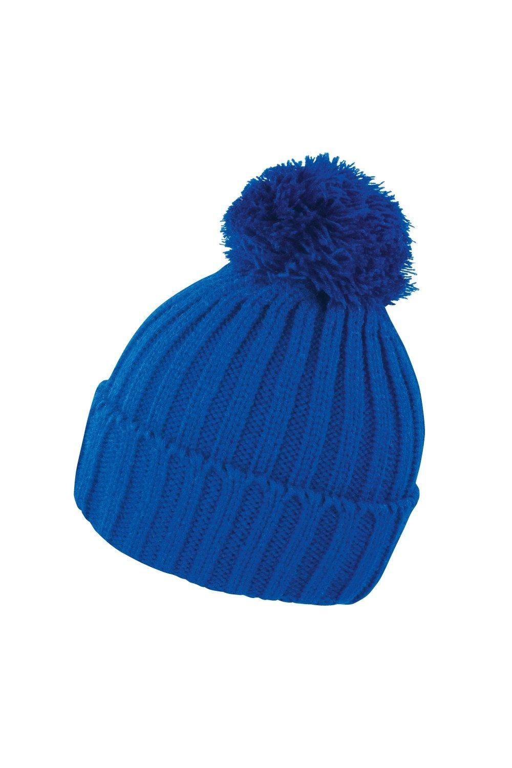 Вязаная шапка-бини Winter Essentials HDi Quest Result, синий рододендрон азалия пом пом
