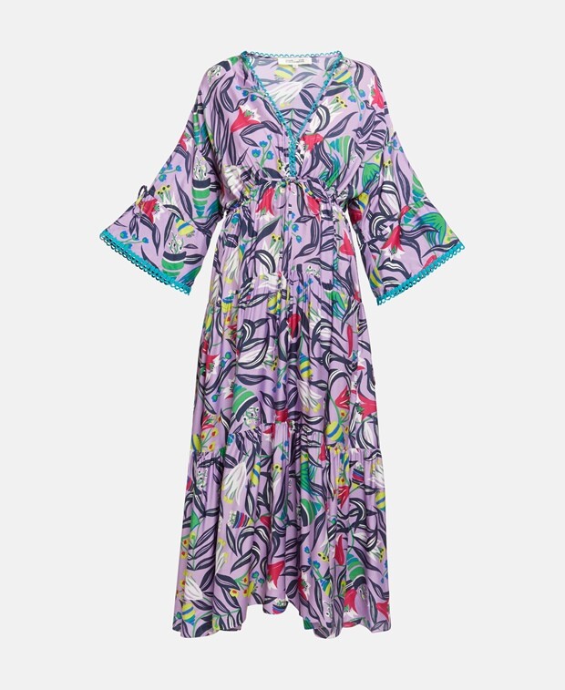 

Длинное платье Diane von Furstenberg, фуксия