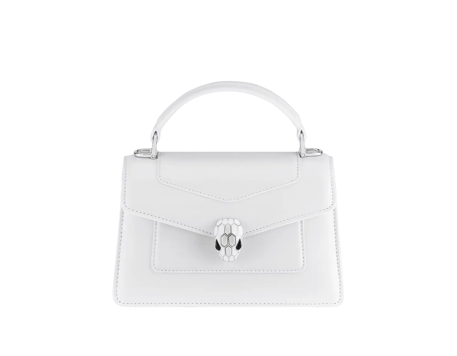 

Мини-Сумка Serpenti forever с верхней ручкой Bvlgari, белый