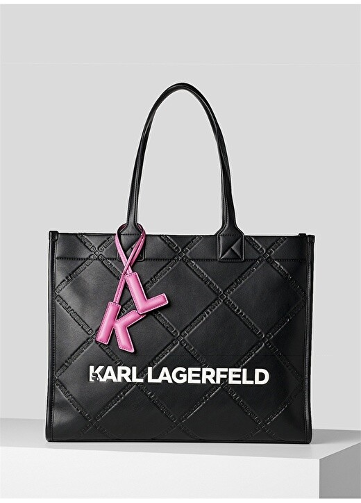 

Черная женская сумка через плечо Karl Lagerfeld