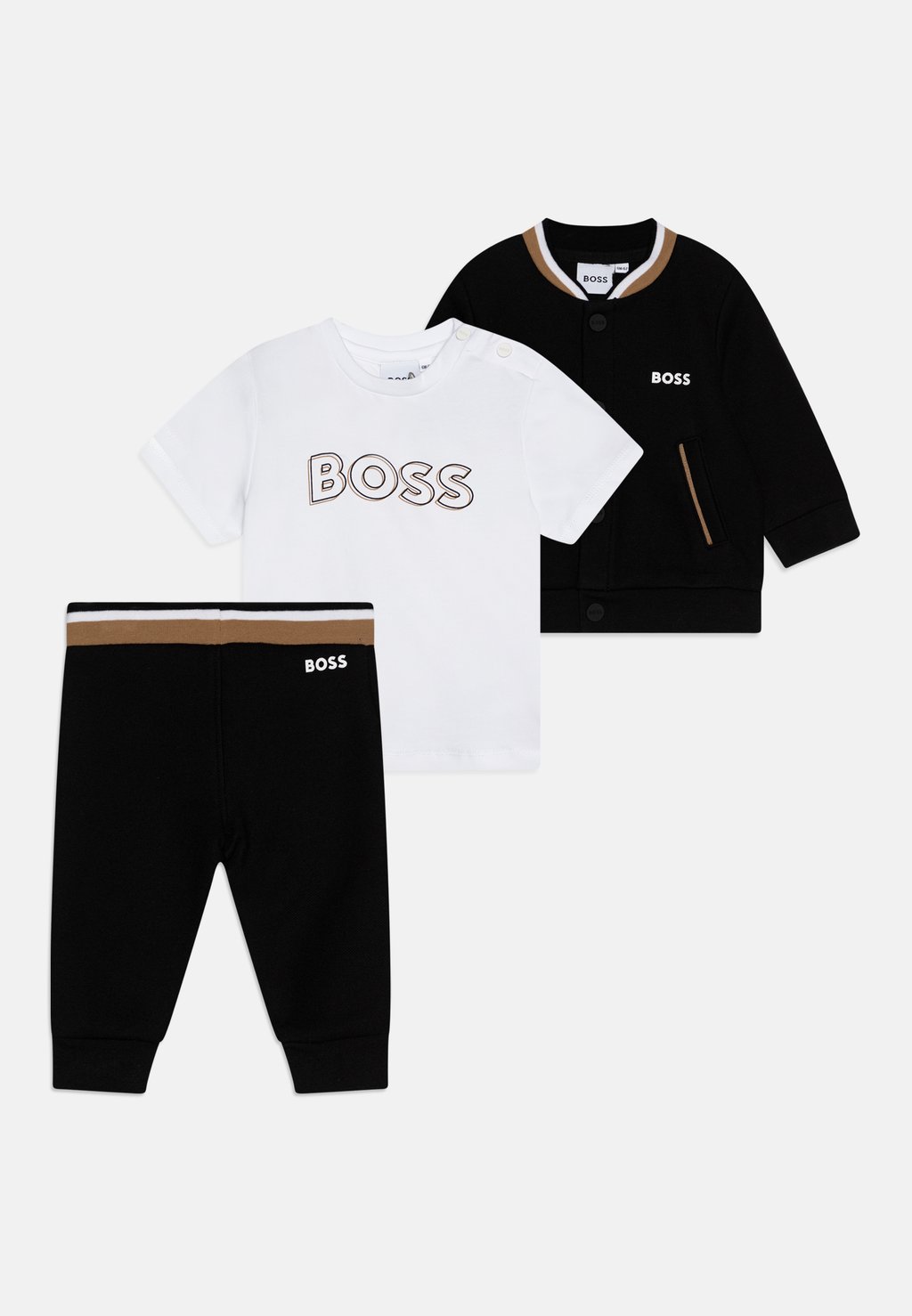 Толстовка EXCLUSIVE BABY SET BOSS Kidswear, цвет black