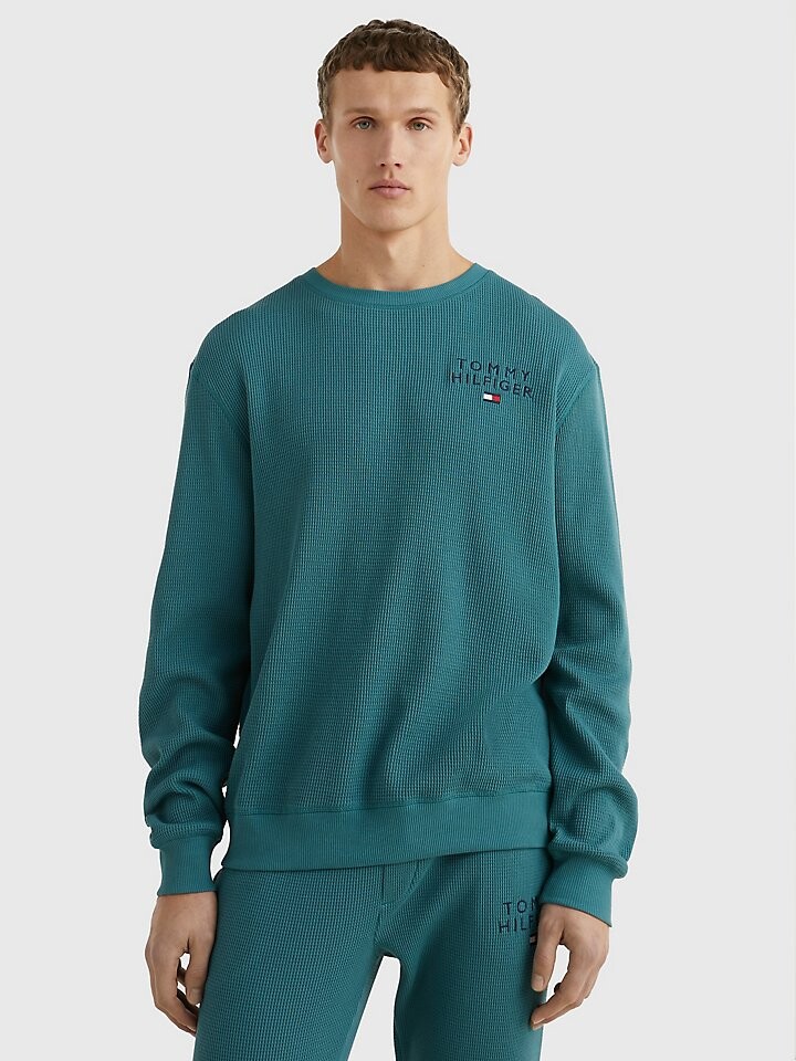 

Вафельный вязаный спортивный топ Tommy Hilfiger