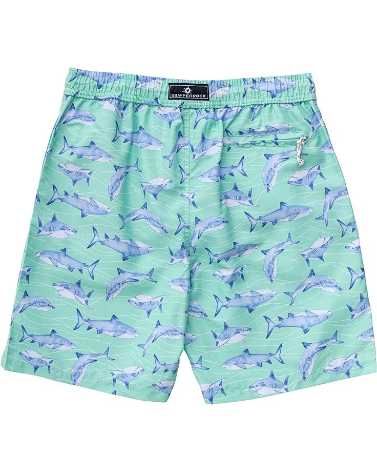 

Шорты для плавания Snapper Rock Minty Shark Volley Boardshorts, цвет Mint