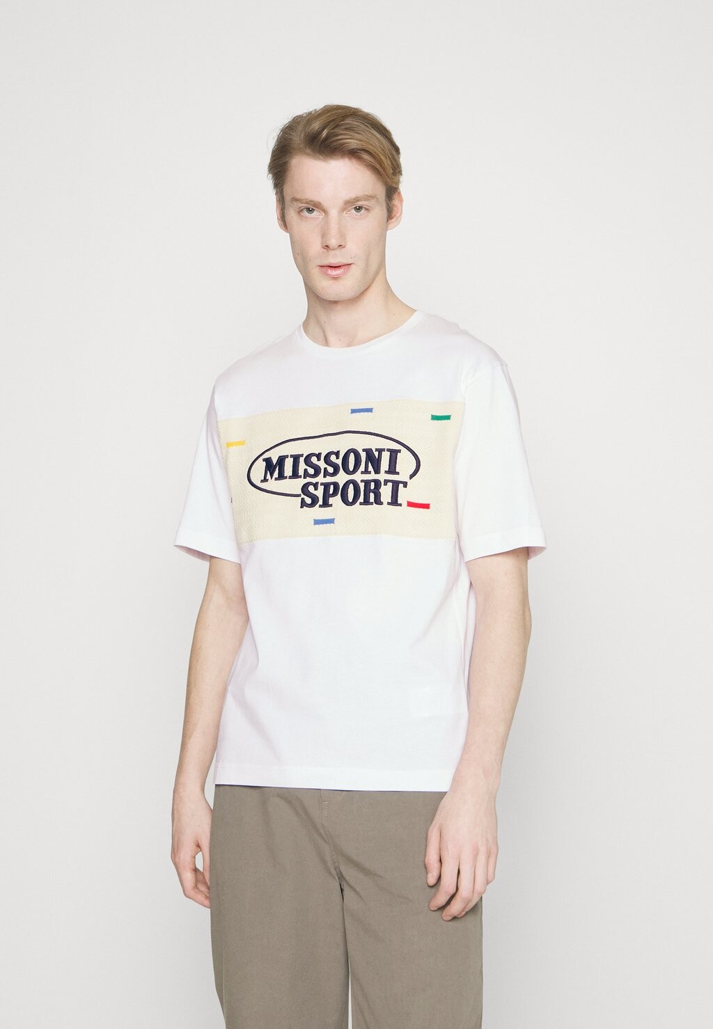 

Футболка с принтом Missoni Sport, белый