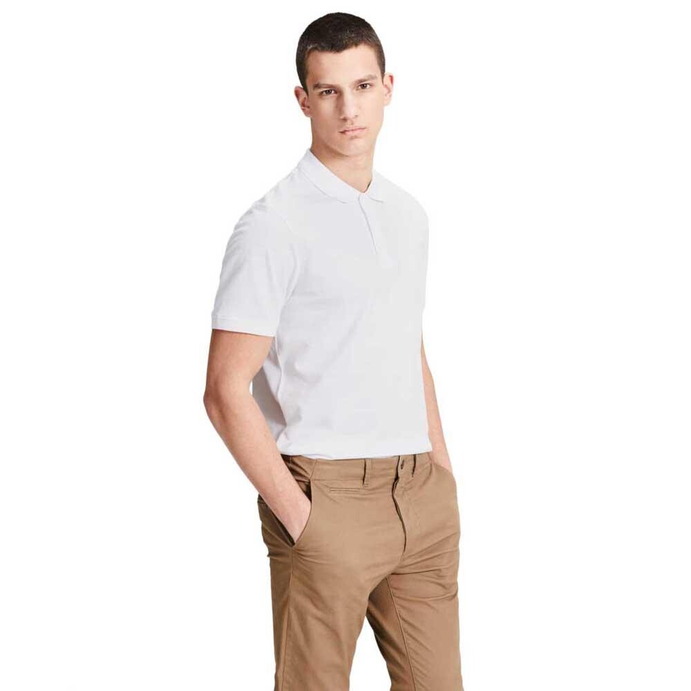 

Поло с коротким рукавом Jack & Jones Ebasic, белый