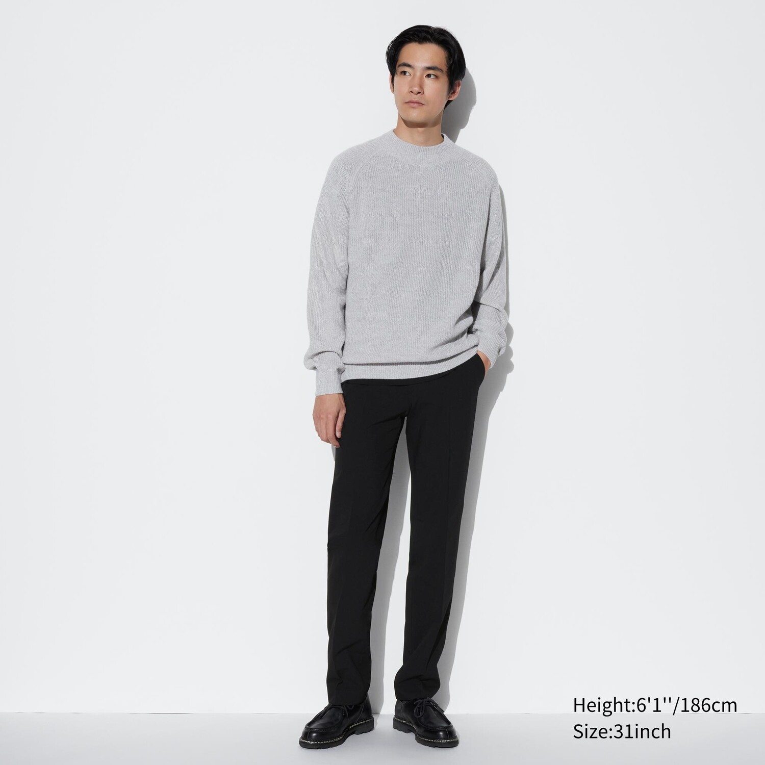 

Брюки airsense с эффектом шерсти UNIQLO, черный