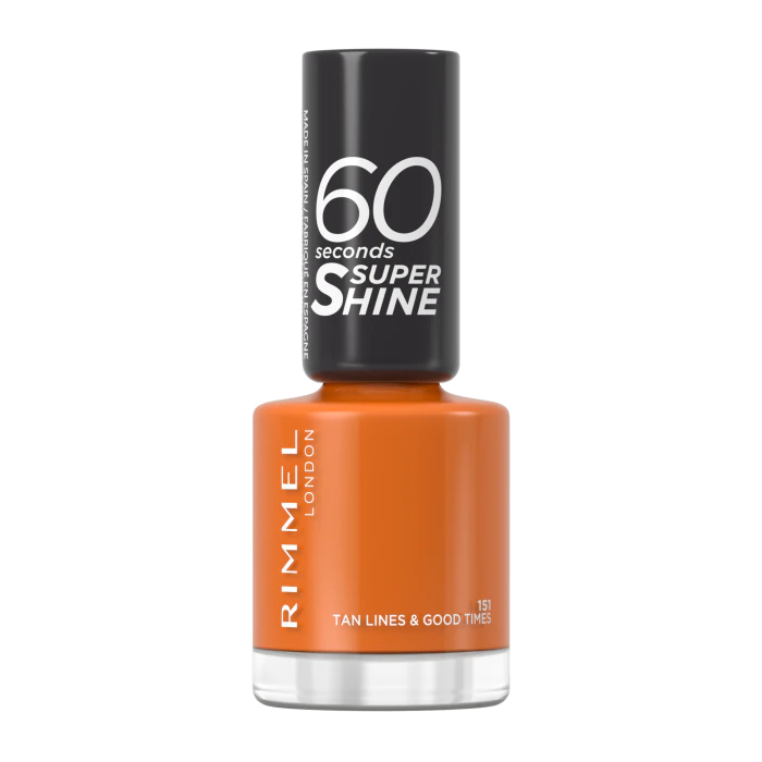 Лак для ногтей Esmalte de Uñas 60 Seconds Super Shine Rimmel, 151 Tanlines Goodtimes rimmel london 60 seconds super shine 810 8 ml