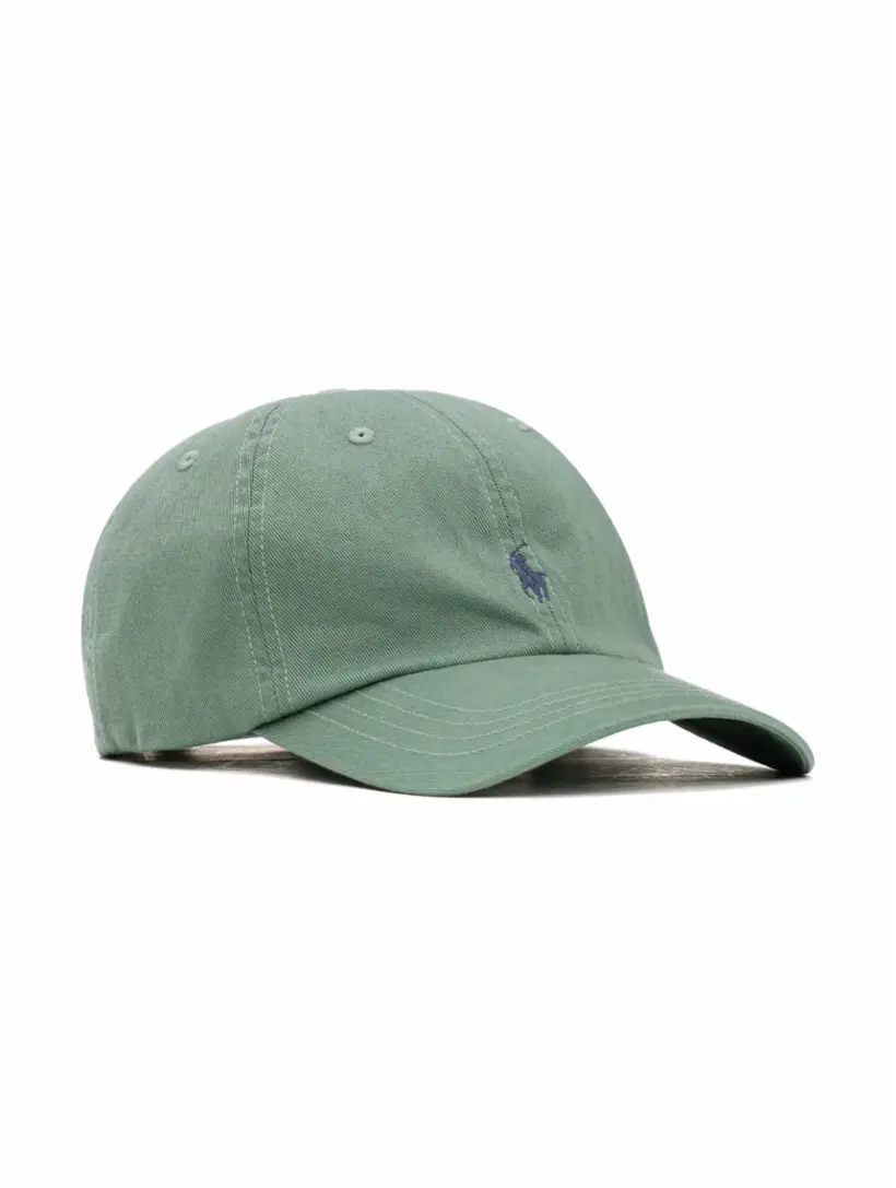 

Хлопковая кепка с логотипом Ralph Lauren, зелёный