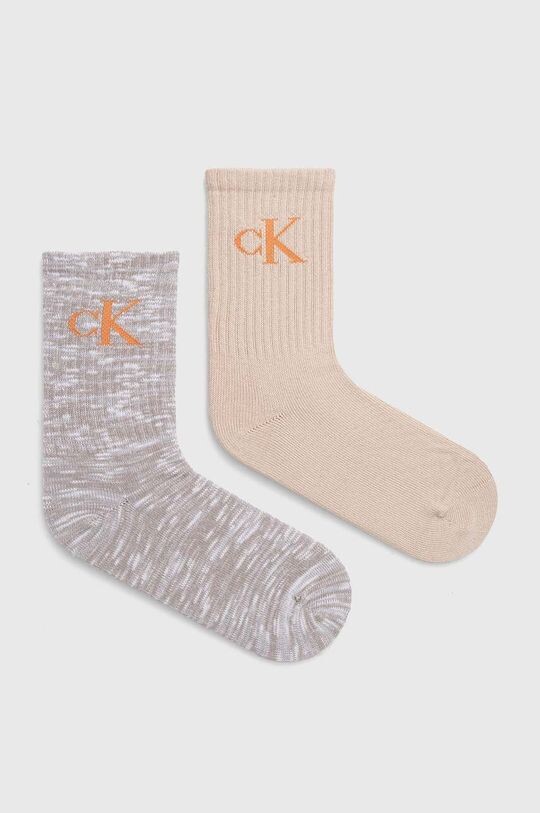 

Носки , 2 пары Calvin Klein Jeans, серый