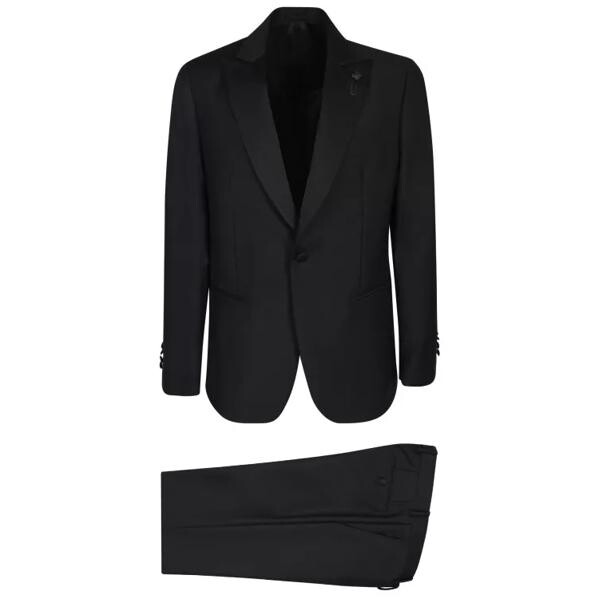 

Костюм mohair wool smoking Lardini, черный