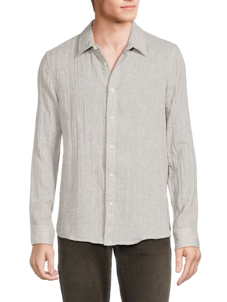 Рубашка в полоску Oliver Joe'S Jeans, серый шорты s oliver в полоску 42 размер