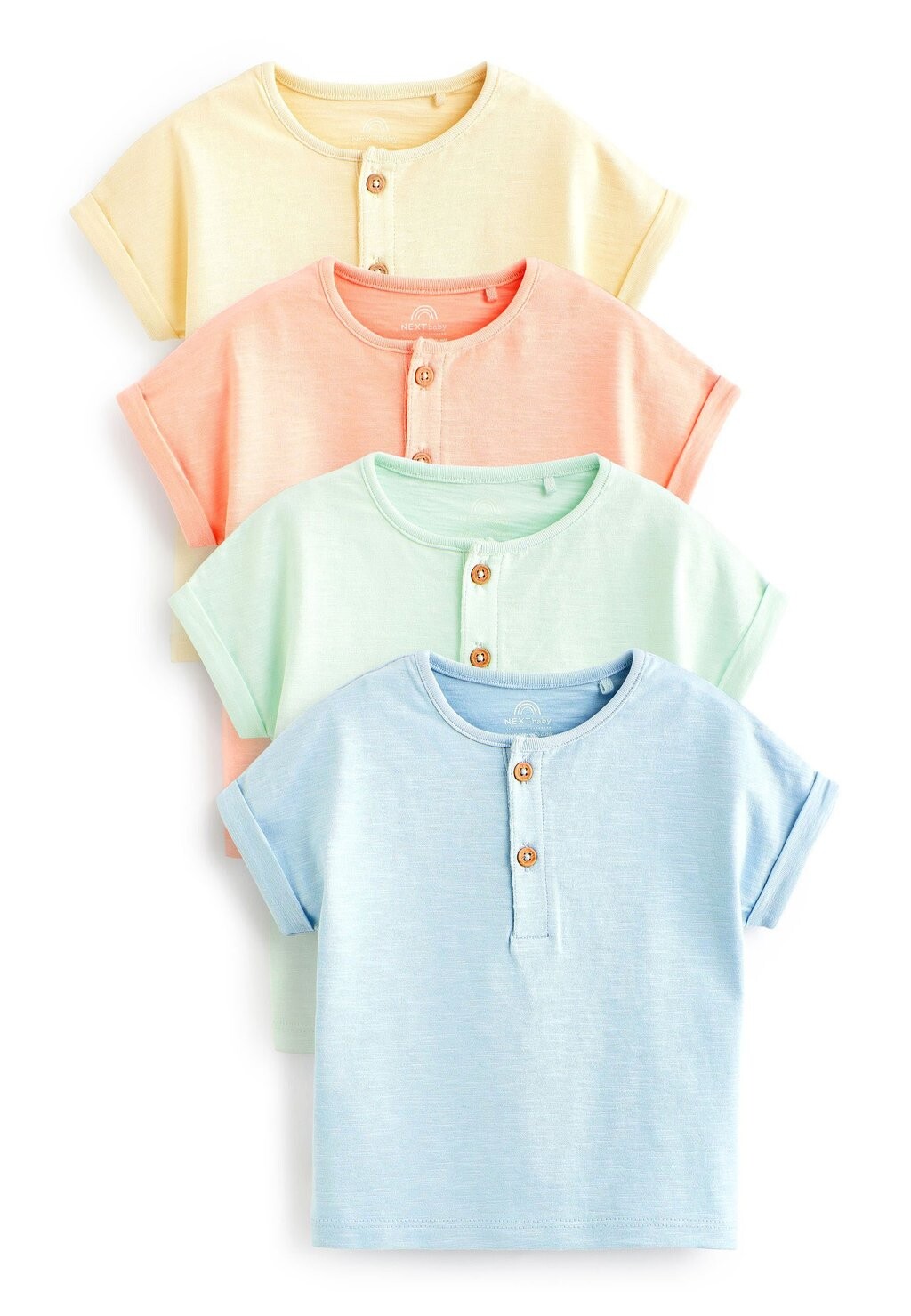 

Футболка базовая BABY JERSEY T-SHIRT 4 PACK Next, цвет palstel