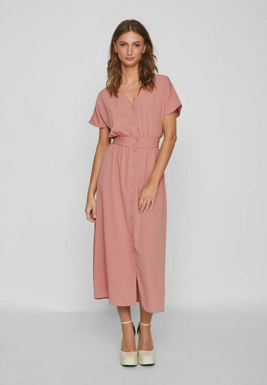 

Платье Camisero VILA MIDI KURZÄRMELIGES, цвет old rose
