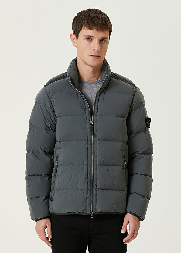 

Серая куртка-пуховик Stone Island, Серый