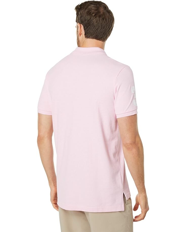 

Поло U.S. POLO ASSN. Solid Pique Polo, цвет Pink Sunset Heather